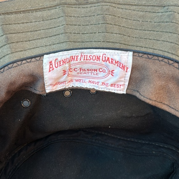 Vintage Filson waxed tin cloth Hat - Picture 4 of 8
